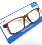 Icu Eyewear Reading Glasses +2.50 Magnification Brown Alameda Style. Fixed Price $14.00.