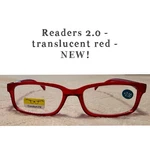 Reading Eye Glasses - 2.0 Translucent Red Unbranded. New W/out Tags. Perfect. Fixed Price $11.00.