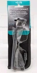 New Foster Grant Lamar Men's +2.75 Reading Glasses Stainless Steel With Case. Fixed Price $8.40.