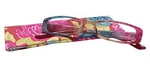 Calabria 746 Tropical Hawaiian Print Reading Glasses W/matching Case Pink +3. Fixed Price $17.59.