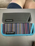 2-CASES Foster Grant Gray-blue Reading Glasses Only Soft Sleeve Protective. Fixed Price $9.00.