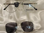 Mens Durango Stainless Eyeglass Frame With Sunglass Clip, Spring Hinges, Durable. Fixed Price $75.00.