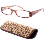 Foster Grant Reading Glasses "simba" With Brown Leopard Case (strength: +2.50). Fixed Price $14.50.