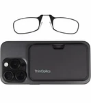New +2.00 Thinoptics Readers Ultra-slim Compact Black Case Reading Glasses. Fixed Price $10.00.