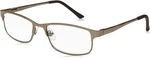 Men's Samson Rectangular Reading Glasses, Satin Dark Gunmetal/transparent, 52 Mm. Fixed Price $47.13.