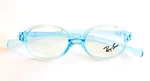Ray-ban Eyeglasses RB1587-3769 Light Blue Crystal Frames Clear Lens 39-14-125. Fixed Price $33.75.