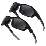 2 Pack Bifocal Sunglasses For Men Wrap Around Design UV400.... Fixed Price $43.72.