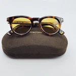 Tom Ford Sunglasses TF1325 53E Icon Round Tortoise Pantos Frame Amber Lens 47MM. Fixed Price $258.88.