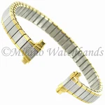 10-13MM Speidel Two Tone Stainless Steel Twist-o-flex Ladies Watch Band 947/16. Fixed Price $24.95.