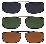 Eyekepper 3-PACK Clip-on Polarized Sunglasses 56 * 34MM GREY/BROWN/G15 Lens. Fixed Price $30.09.