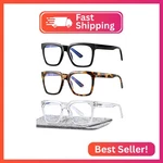Easy 3 Pairs Reading Glasses For Women, Squre Blue Light Blocking Anti Uv. Fixed Price $26.40.