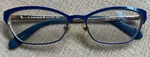Kate Spade New York Leticia 0JNA Eyeglasses Blue/gold Polka Dot Frame 52-16-135. Fixed Price $29.95.