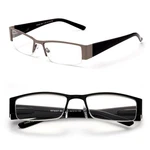 Rectangular Half Metal Frame Reading Glasses Urban Readers Optical. Fixed Price $15.99.