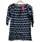 Morgan & Milo Blue And White Polka Dot Dress, Pink Bow, Size 12. Fixed Price $12.00.