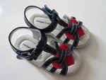 Nib Morgan & Milo Kira In Navy Blue T-strap Heart Detail Patent Leather Sandal 8. Fixed Price $10.00.