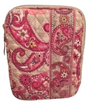 Vera Bradley Women's Pink Beige Paisley Floral Quilted E-reader Tablet Sleeve. Fixed Price $21.99.