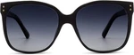 By Peeperspecs Women's Poolside Polarized Sunglasses Square Black. Fixed Price $48.28.