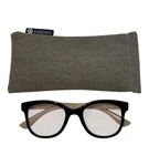 Peepers Grandview Focus Readers +1.75 Blue Light Blocking Black Taupe Square. Fixed Price $19.95.