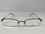 Ashley Stewart SS-285 Brown 51-19-135 Half Rim Metal Eyeglasses Frame 0422. Fixed Price $58.50.