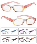 Women Retro Rectangle Frame Thick Temples Reading Glasses Spring Hinges. Fixed Price $18.99.