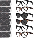 Boncamor 6-PACK Cat Eye Reading Glasses Women Blue Light Blocking Computer. Fixed Price $29.98.