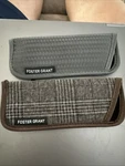 2-CASES Foster Grant Graybrown Reading Glasses Only Soft Sleeve Protective. Fixed Price $9.00.