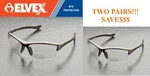 Elvex RX350C Sonoma Clear Anti-fog Bifocal, Choose: 1, 1.5 ,2, 2.5, (2 Pair). Fixed Price $31.95.