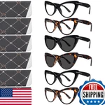 Boncamor 6-PK Cat Eye Blue Light Reading Glasses For Women, Spring Hinge, Oversi. Fixed Price $32.38.