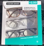 Women's Foster Grant 2.0 "design Optics" 3-PACK Reading Glasses (nib) 1 Case. Fixed Price $11.24.