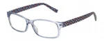 Elle Womens Designer Reading Glasses Crystal Blue Modern Art Pink Purple 55MM. Fixed Price $23.47.