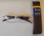 Icu Woman Leopard Print Eyewear Slimvision Reading Glasses +1.50 W/case. Fixed Price $10.00.