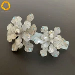 Anza Alexandre De Paris Light Blue Flower Lam Rhinestone Hair Barrette. Fixed Price $773.99.