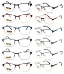 Multi-focus Progressive Reading Glasses 3 Powers 1 Reader Spring Hinge Metal. Fixed Price $24.99.