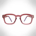 Jimmy Crystal Women's Pink Swarovski Readers Blue Light Uv Protection. Fixed Price $49.00.