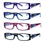 Success Eyewear Reading Glasses 4 Pack 52 Mm, Set Of Black, Blue, Red, Purple. Fixed Price $25.36.