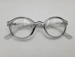 Modfans MSR214 Round Reading Glasses +2.50 - Clear Frames, Unisex, Spring Hinges. Fixed Price $16.96.