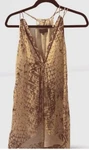 Hale Bob Sheer Snake Skin Tank. Fixed Price $40.00.