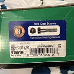 10 Pk Hillman 916619 M20-2.50X50MM Hex Head Cap Screw Stainless Steel. Fixed Price $99.00.