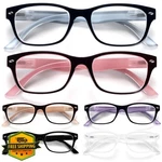 Bloexclu 6PK Blue Light Reading Glasses Women Spring Hinge. Fixed Price $27.99.