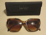Nicole Miller NM326024SR Milky Amber Sunglasses Tan Wood Pattern 52-19-140. Fixed Price $12.99.