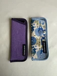 2 Foster Grant Eyeglass Sunglasses Reading Soft Cases Purple Blue. Fixed Price $12.00.