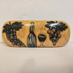Reading Glasses Case With Painted Design Of Wine & Grapes For Women. Fixed Price $9.99.