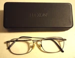 Flexon Foster 600 001 Black Crome Mens Rectangular Full Rim Eyeglasses 54/18/140. Fixed Price $43.04.