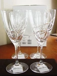 Wang Wedgwood Crystal Love Knots Iced Beverage Tea Glasses Set 4 - New/box!. Fixed Price $129.95.