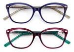 2 Pairs Women Optical Frame Translucent Fashion Reading Glasses Reader ZT105. Fixed Price $14.95.