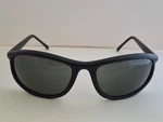 Vintage Sunglasses Black Wraparound Frames Morgan Taylor Gray Lenses Style 0640. Fixed Price $18.00.