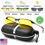 Polarized Hd Day & Night Vision For Women Driving Aviator Sunglasses. Fixed Price $11.99.