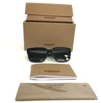 Burberry Sunglasses B4419 3001/87 Shiny Black Butterfly Frames Dark Grey Lenses. Fixed Price $169.99.