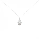 Authentic 750WG Diamond Necklace 0.158CT #270-004-007-6109. Fixed Price $689.74.