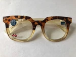 New Showbiz Tortoise Yellow Oprah Peepers Blue Light Filter Readers +1.00. Fixed Price $19.99.